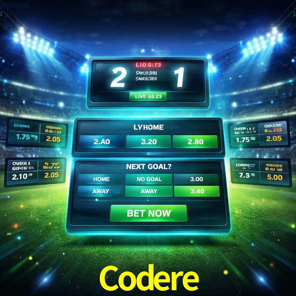 Vista de apuestas en vivo Codere durante un partido en curso