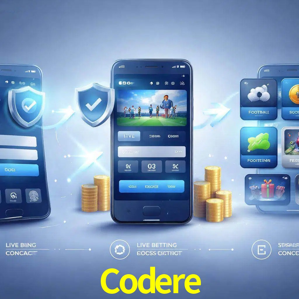 Pasos de acceso a la app Codere en pantalla de teléfono móvil